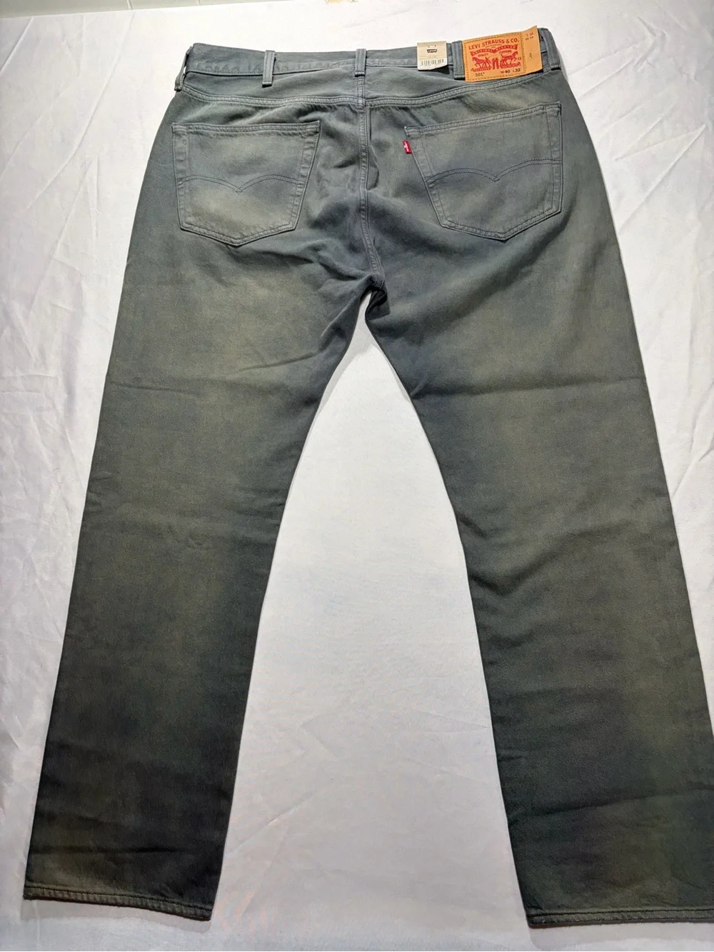 Levi's Men's Straight Jeans in Washed Blue-Gray